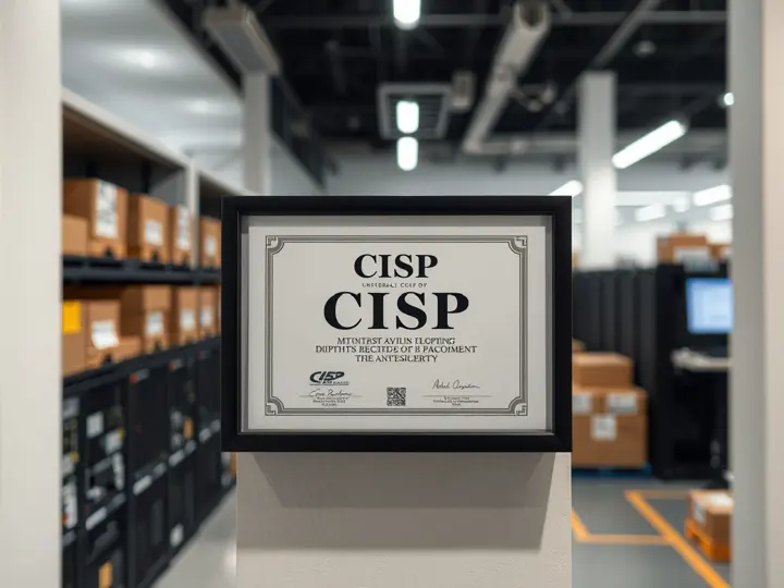 CISP信息安全专业人员认证证书展示